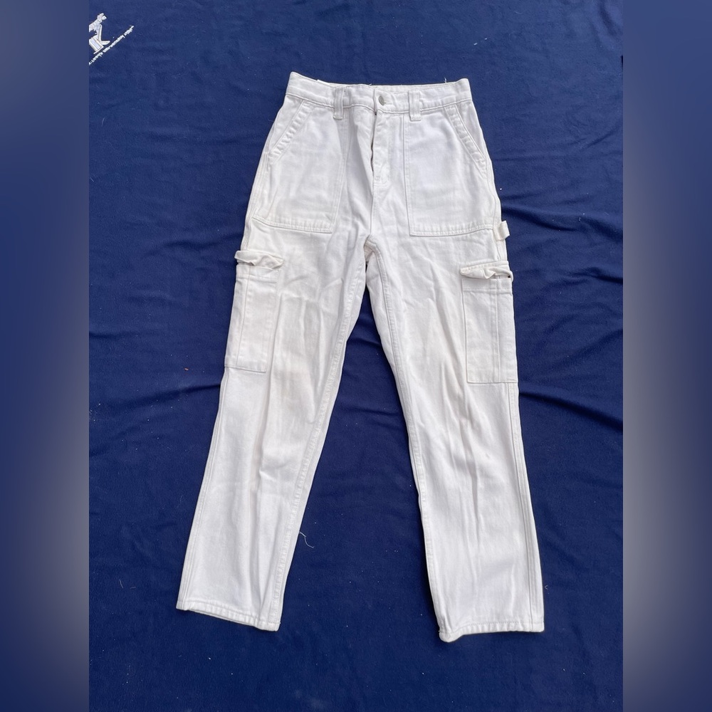 Pacsun white cargo jeans